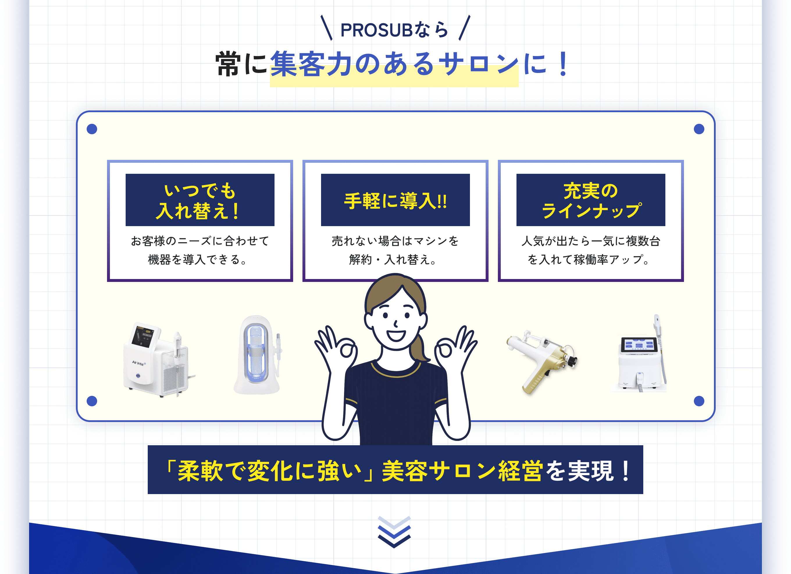 常に集客力のあるサロンに！