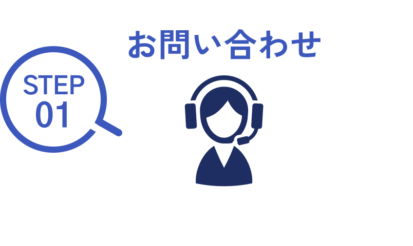 STEP01 お問い合わせ