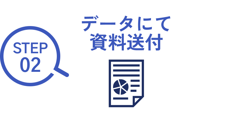 STEP02 データにて資料送付